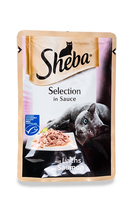 SHEBA-Корм для дорослих котів Sheba З лососем в соусі -4770608257279