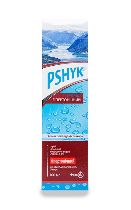 ФАРМАК-Спрей назальный Фармак Pshyk 2.1% Гипертонический с морской водой-4823002223392