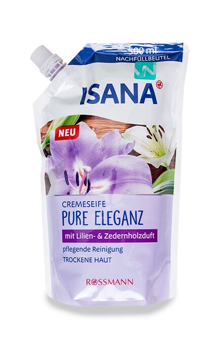 Мыло жидкое Isana Pure Eleganz запаска