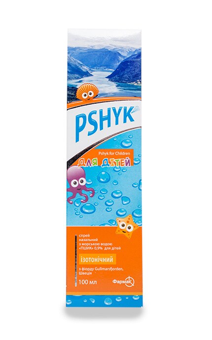 ФАРМАК-Спрей для носа Pshyk ізотонічний з морською водою Для дітей-4823002223354