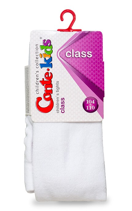 CONTE KIDS-Колготки детские Conte-kids Class размер 104-110 белые-4810226023143