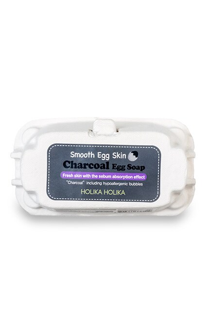 HOLIKA HOLIKA-Мило-маска для обличчя Holika Holika Egg Carcoal-8806334338114