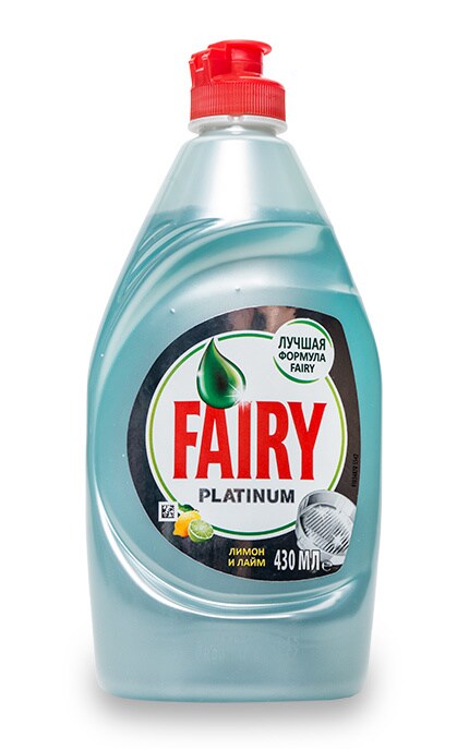 FAIRY-Средство для мытья посуды Fairy Platinum Лимон и лайм 430 мл-4015400992400