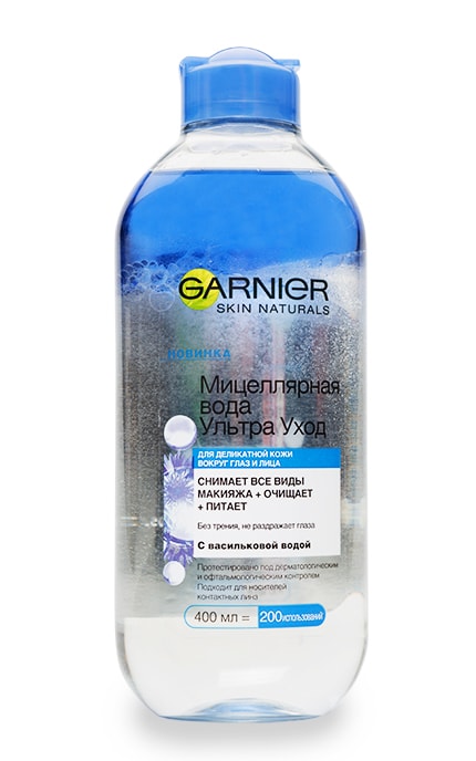 GARNIER SKIN NATURAL-Мицеллярная вода Garnier ультра уход с Васильковой водой Для всех типов кожи-3600542098120