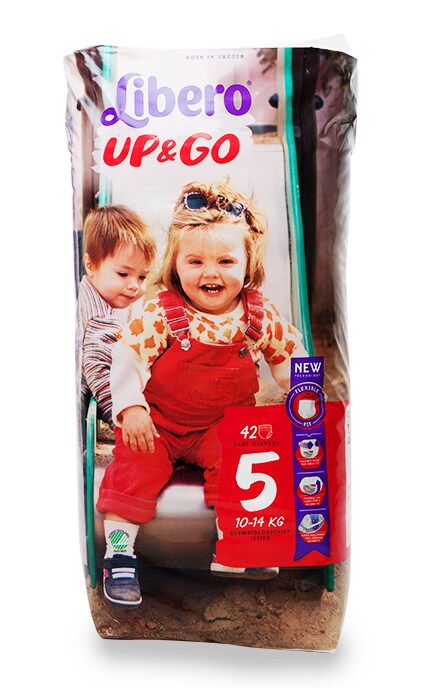Подгузники-трусики Libero Up & Go, размер 4 (10-14 кг)