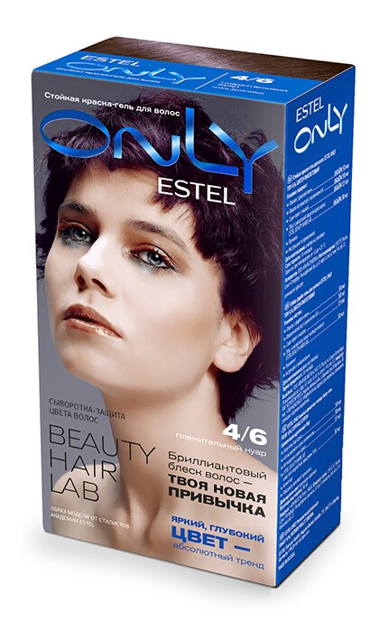 ONLY-Фарба-гель для волосся Estel Only 4/6-4606453047935