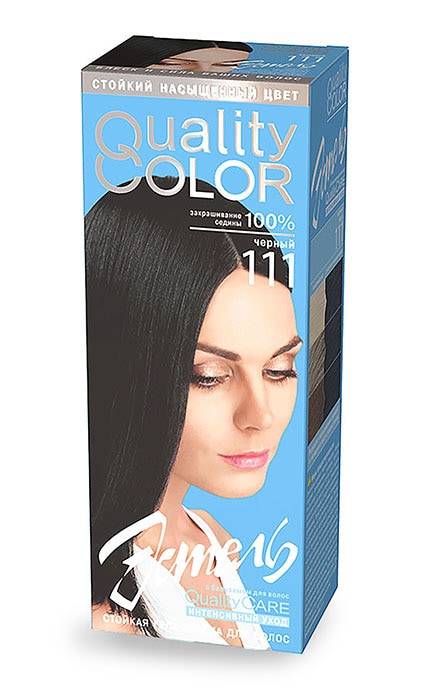 ЕСТЕЛЬ-Гель-краска Quality Color Эстель, тон 111 Черный-4606453001111
