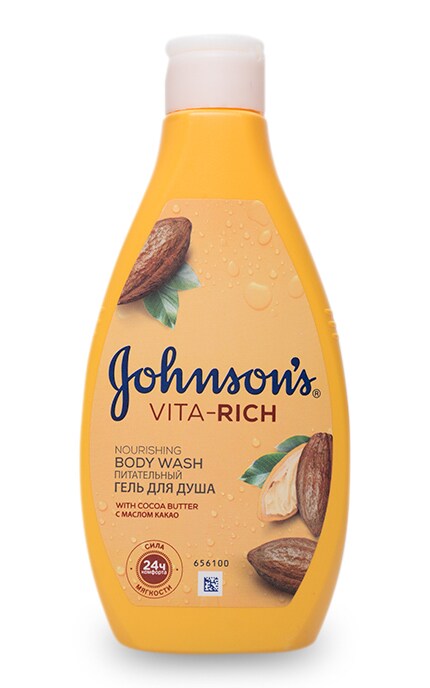 JOHNSONS-Гель для душу Johnson's Body Care Vita Rich Живильний з олією какао -3574661300641