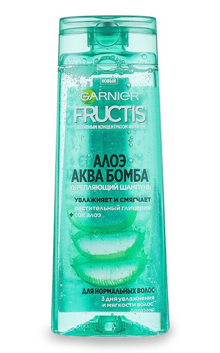 FRUCTIS-Зміцнюючий шампунь для нормального волосся Garnier Fructis Алое Аква Бомба-3600542134712