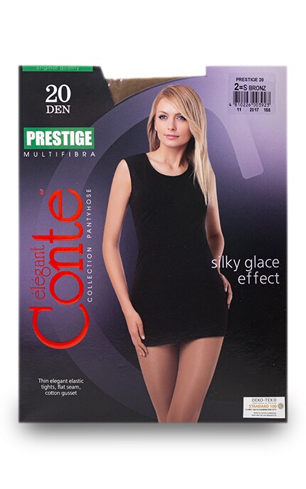 CONTE-Колготки Conte Prestige Bronz 20 den 2 розмір-4810226003923