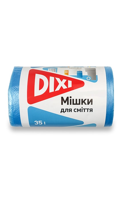 DIXI-Пакети для сміття STANDART 35 л, 100 шт-4820102051795
