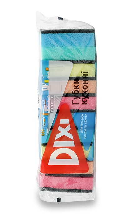 DIXI-Губки кухонні Standart, 10 шт-4823058334905