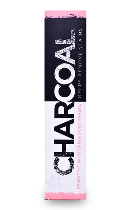 Зубная паста угольная Superdrug Charcoal Для чувствительных зубов