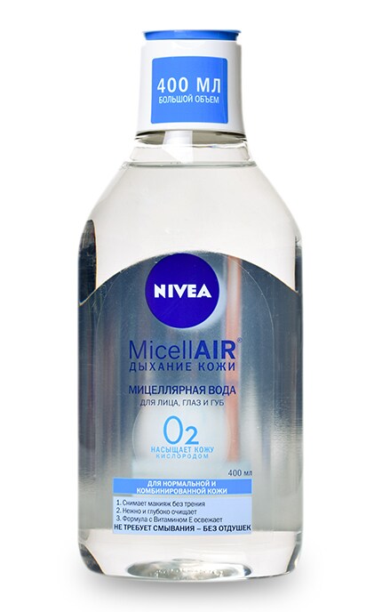 Мицеллярная вода Nivea MicellAIR Дыхание кожи для нормальной и комбинированной кожи