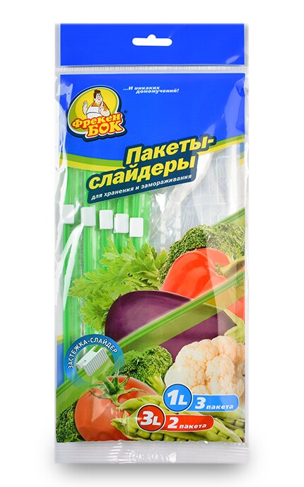 ФРЕКЕН БОК-Пакети Фрекен Бок з застібкою для зберігання та заморожування -4823071627909