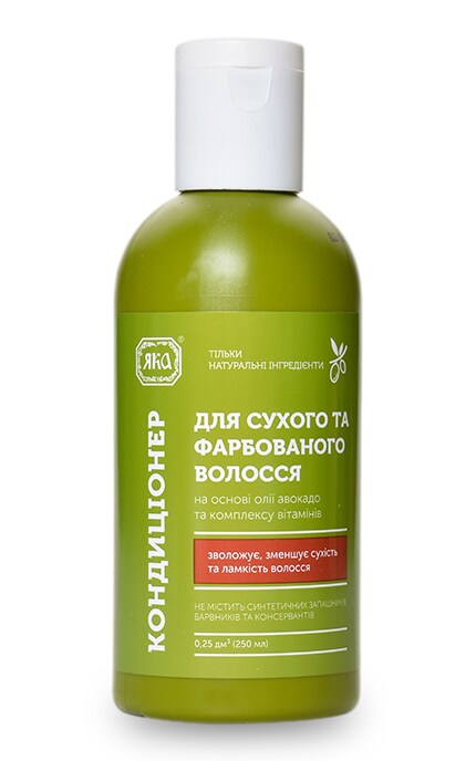 ЯКА-Кондиціонер Яка для сухого та фарбованого волосся-4820150751241