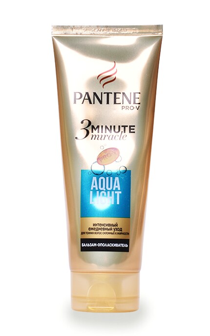 PANTENE-Бальзам-ополаскиватель Pantene Pro-V 3 Minute Miracle Aqua Light-8001090374035