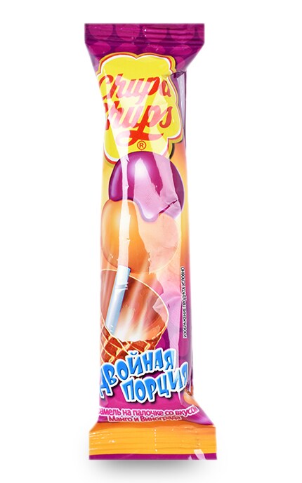 CHUPA CHUPS-Карамель на палочке Chupa Chups Двойная порция Манго и виноград-6921211103509