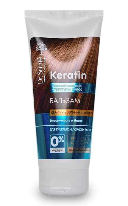 DR SANTE KERATIN-Бальзам для волос Dr.Sante Keratin Эластичность и блеск-4823015935442
