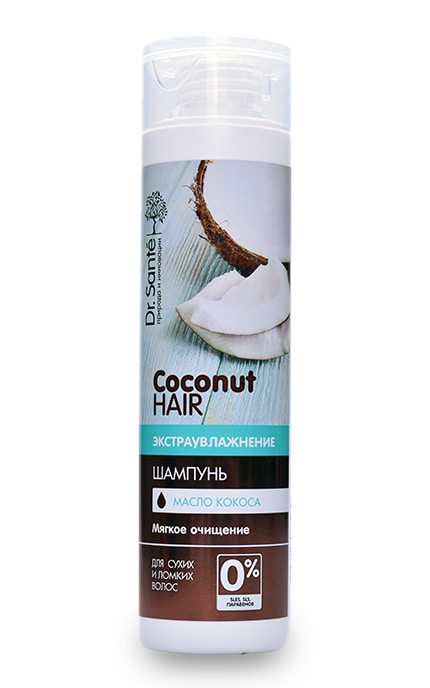 DR SANTE COCONUT-Шампунь Dr.Sante Coconut Hair Екстразволоження з кокосовою олією Для сухого та ломкого волосся-4823015938269