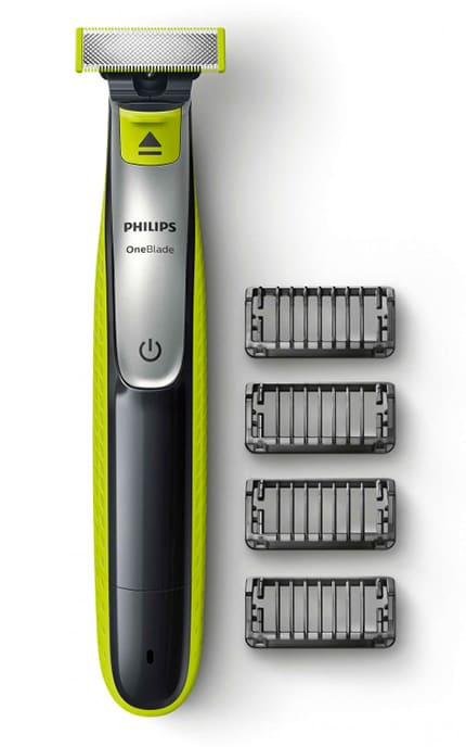 Электростанок Philips OneBlade с 4 насадками Для ус и бороды мужской 1 шт