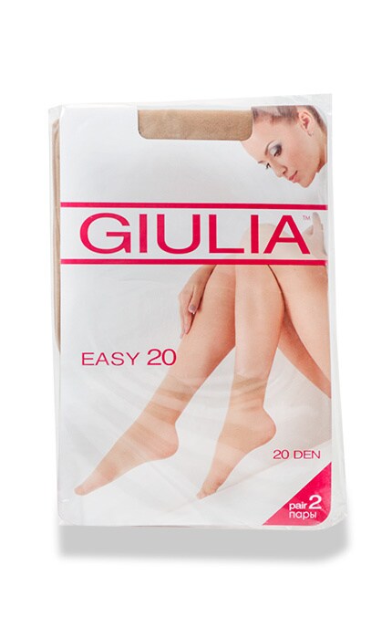 Носки Giulia Easy 20 den Visone, 2 пары