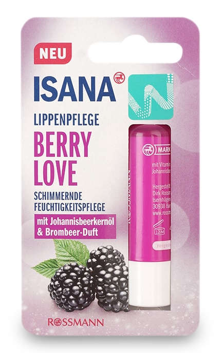 Гигиеническая помада Isana Berry Love