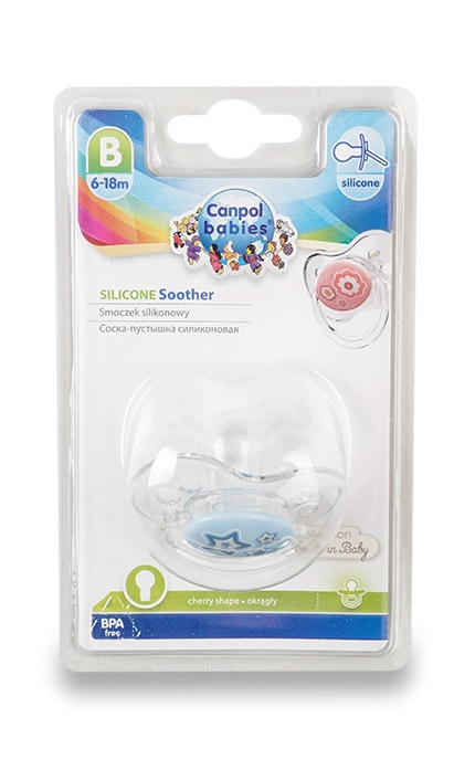 CANPOL BABIES-Пустышка Canpol Babies Силиконовая 6-18М-5903407225630