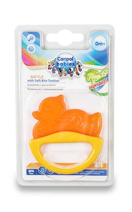 CANPOL BABIES-Брязкальце з еластичним прорізувачем Canpol babies-5903407131078