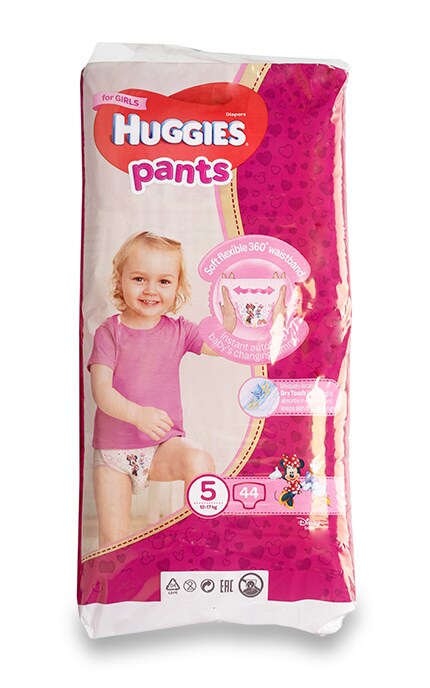 HUGGIES PANTS-Подгузники-трусики для девочек Huggies Pants, размер 5 (12-17 кг)-5029053564036