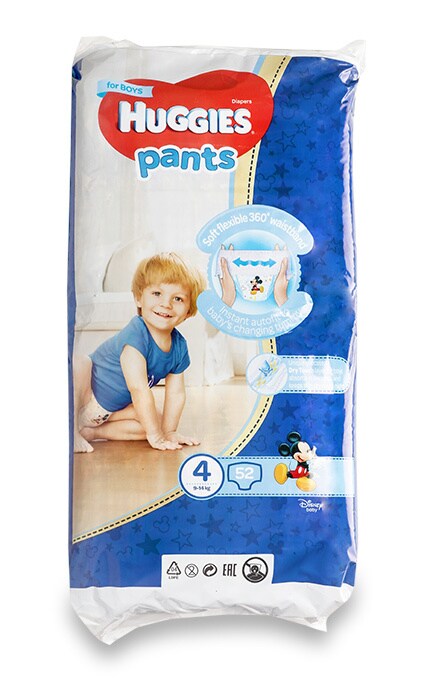 HUGGIES PANTS-Подгузники-трусики для мальчиков Huggies Pants, размер 4 (9-14 кг)-5029053547534