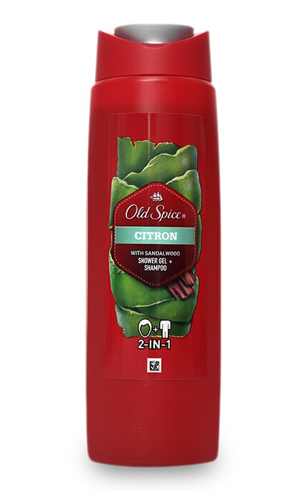 OLD SPICE-Гель для душа + шампунь Old Spice 2в1 Citron-4084500979529