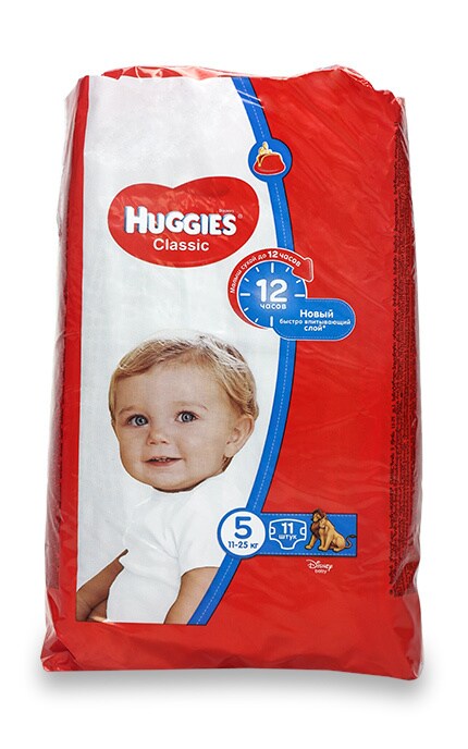 Подгузники Huggies Classic 5 размер 11-25кг