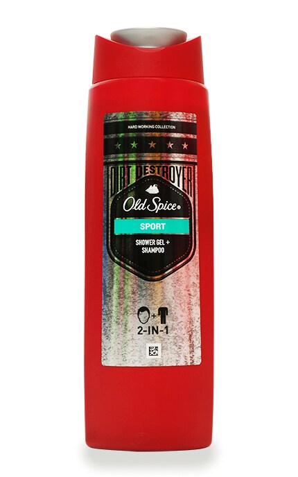 OLD SPICE-Гель для душу+шампунь Old Spise 2в1 Dirt Destroyer Sport-4084500979499