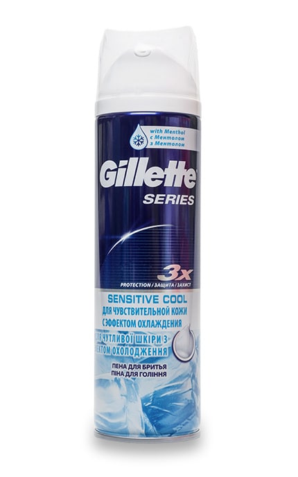 GILLETTE-Піна для гоління Gillette Series Sensitive Cool для чутливої шкіри-7702018457984
