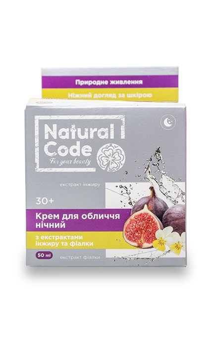 NATURAL CODE-Крем для обличчя Natural Code нічний 30+-4820160037731