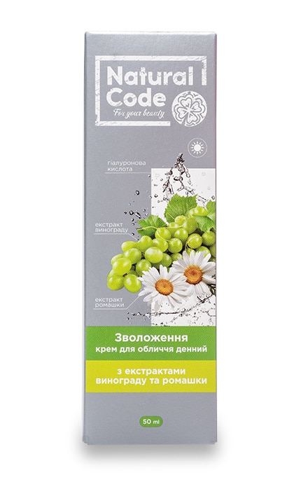NATURAL CODE-Крем для обличчя Natural Code денний зволожуючий-4820160037694