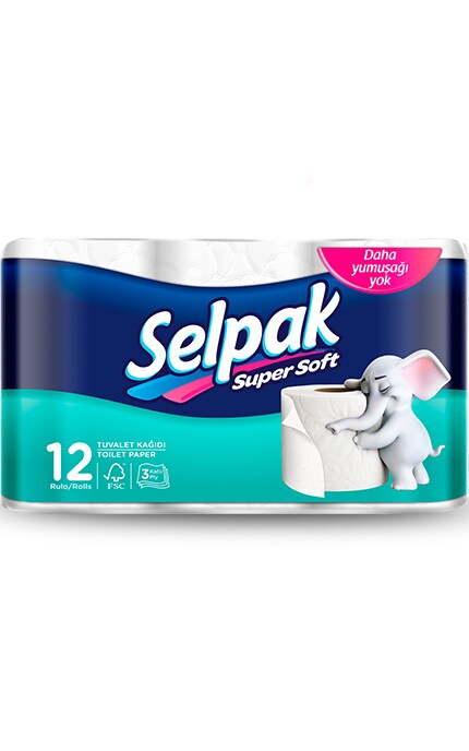 SELPAK-Папір туалетний Selpak Білий-8690530204508