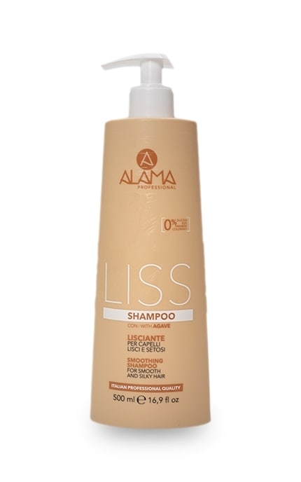 Шампунь для волос Alama Professional Liss Разглаживающий С экстрактом агавы Для гладкости и шелковистости Для всех типов волос 500 мл
