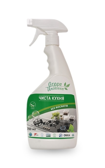 GREEN UNIKLEEN-Органическое средство для мытья кухни Green Unikleen Чистая кухня-4820164770047
