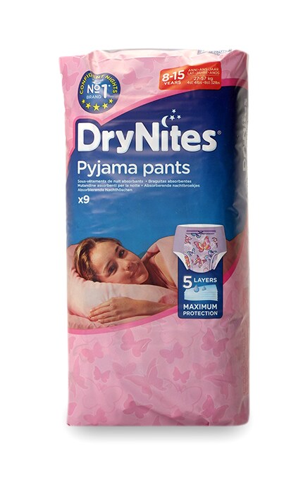 HUGGIES DRYNITES-Трусики-підгузки нічні DryNites Гігієнічні для дівчаток 8-15 років-5029053527604