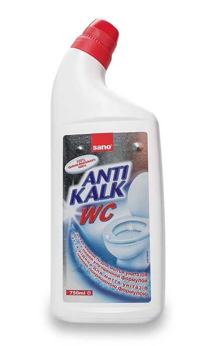 Средство для мытья унитаза Sano Anti Kalk WC 750 мл