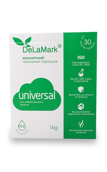 DELAMARK-Пральний порошок DeLaMark Universal Екологічний для універсального прання-4820152331298