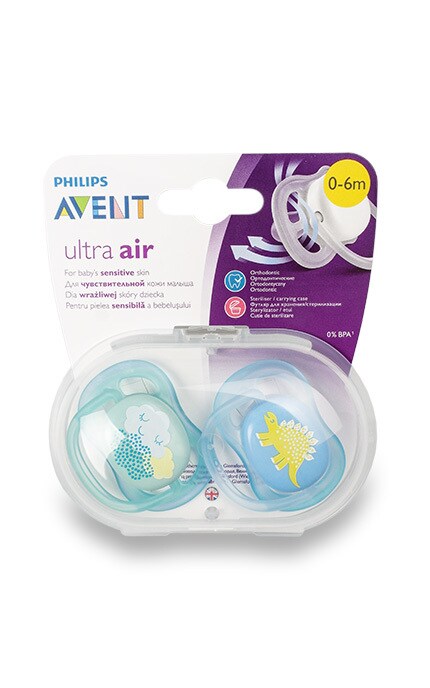 AVENT-Пустушка Philips Avent Ultra Air Для хлопчиків 0-6 місяців -8710103845997