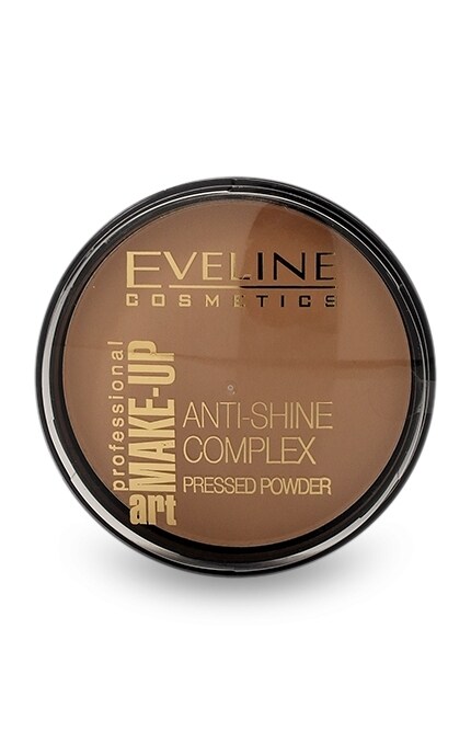 EVELINE-Пудра Eveline Cosmetics Professional Art Make-up Anti-Shine Complex, 35 - Golden Beige-5901761904543