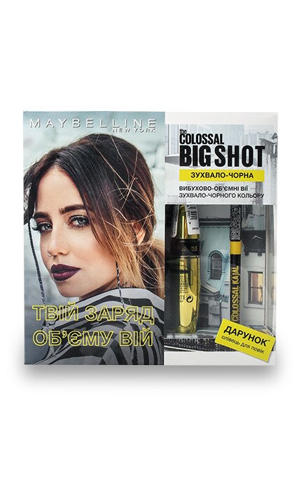 MAYBELLINE-Косметический набор Maybelline New York The Colossal Тушь для ресниц + Карандаш для глаз-4823064289916