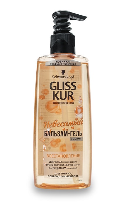 GLISS KUR-Бальзам-гель Gliss Kur Невагомий Відновлення для тонкого пошкодженого волосся-4015100216707