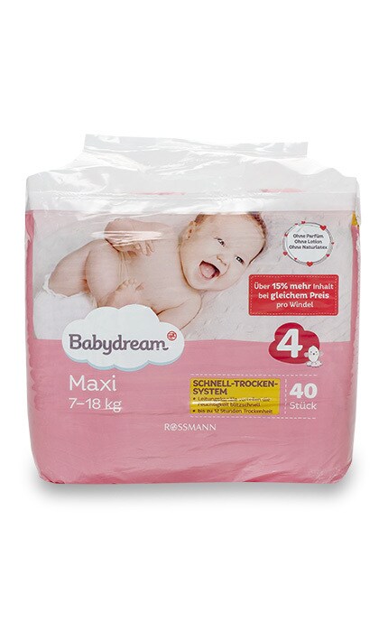 BABYDREAM-Подгузники Babydream Maxi, размер 4 (7-18кг)-4305615623047