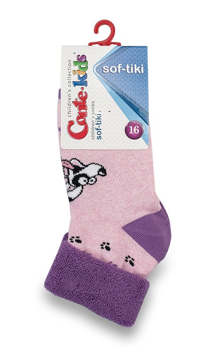 CONTE KIDS-Шкарпетки Conte-kids Sof-tiki світло-рожеві дитячі розмір 16-4810226159118