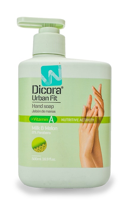 Жидкое Мыло Dicora Urban Fit С витамином А Молоко и Дыня 500 мл